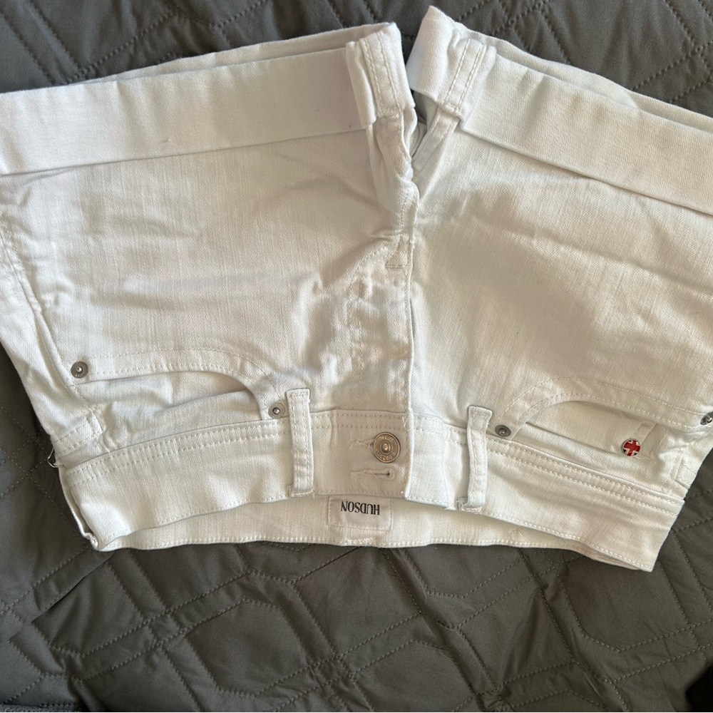 Hudson Jeans White Jean Shorts